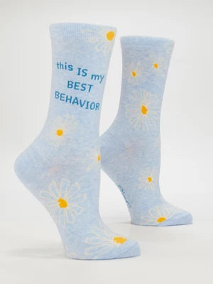 BlueQ Women's Crew Socks