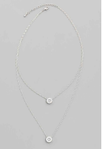 Layered Silver Chain Necklace