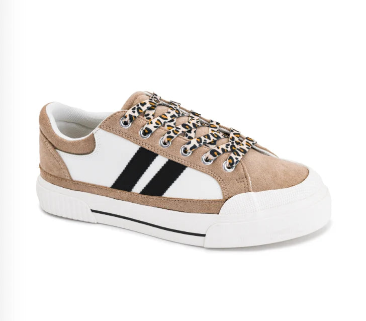 Corkys Thats Her Sand White Black Sneaker