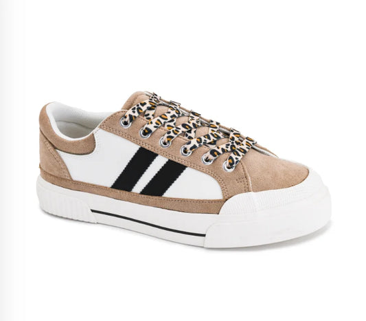 Corkys Thats Her Sand White Black Sneaker