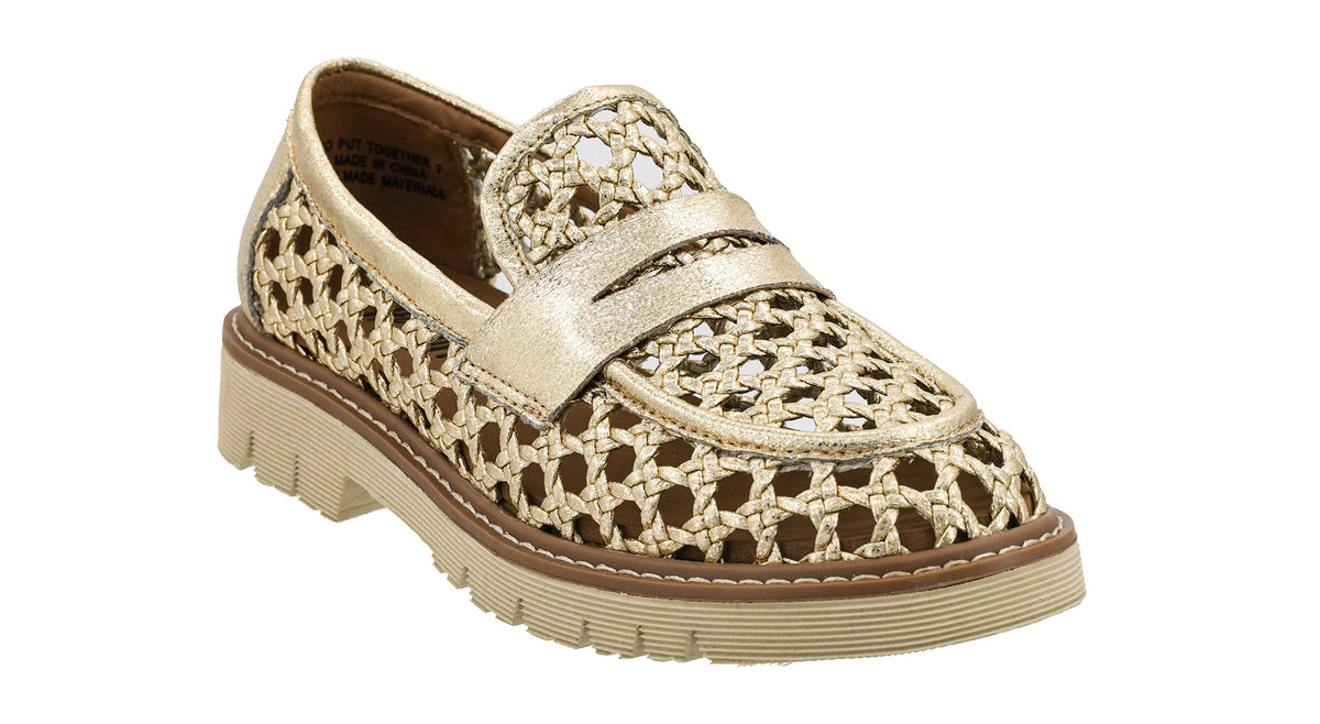 Corkys So Put Together Gold Summer Loafer AT PLATFORM ONLY