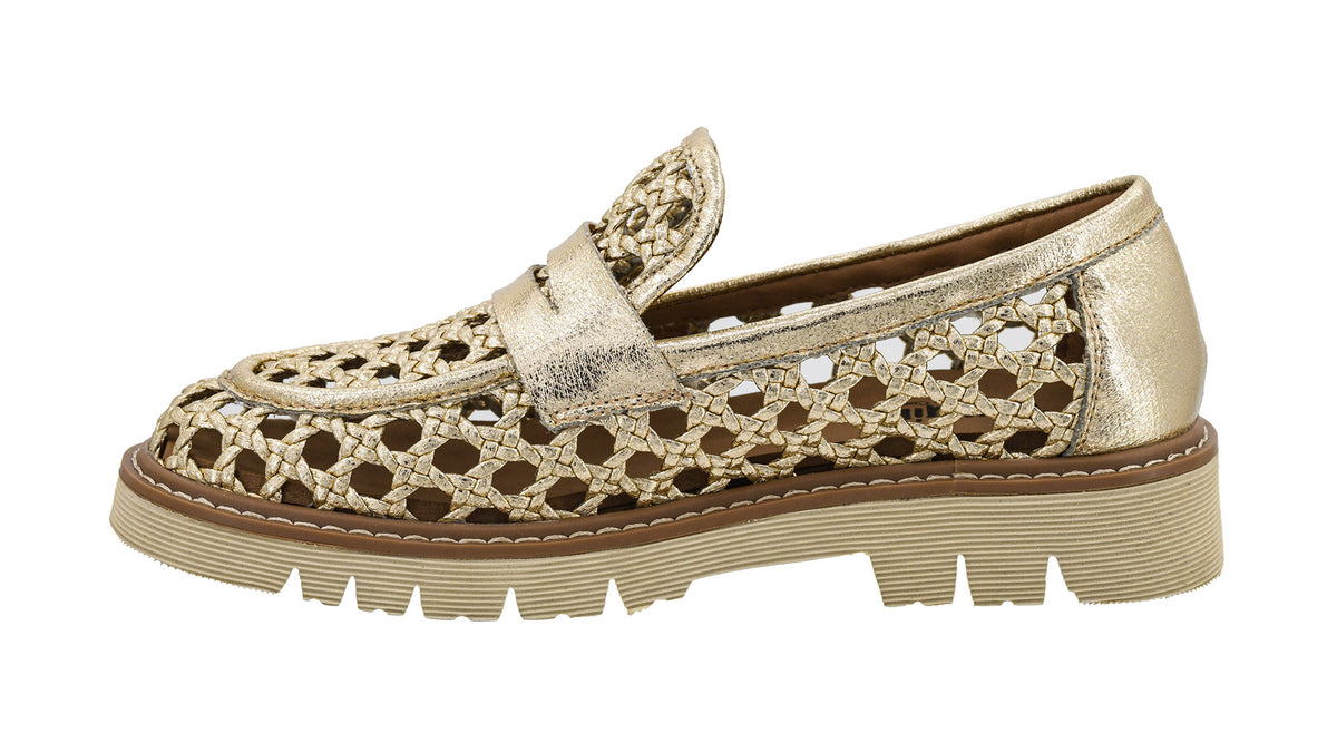 Corkys So Put Together Gold Summer Loafer AT PLATFORM ONLY
