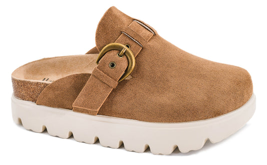 Corkys Tardy Tobacco Faux Suede