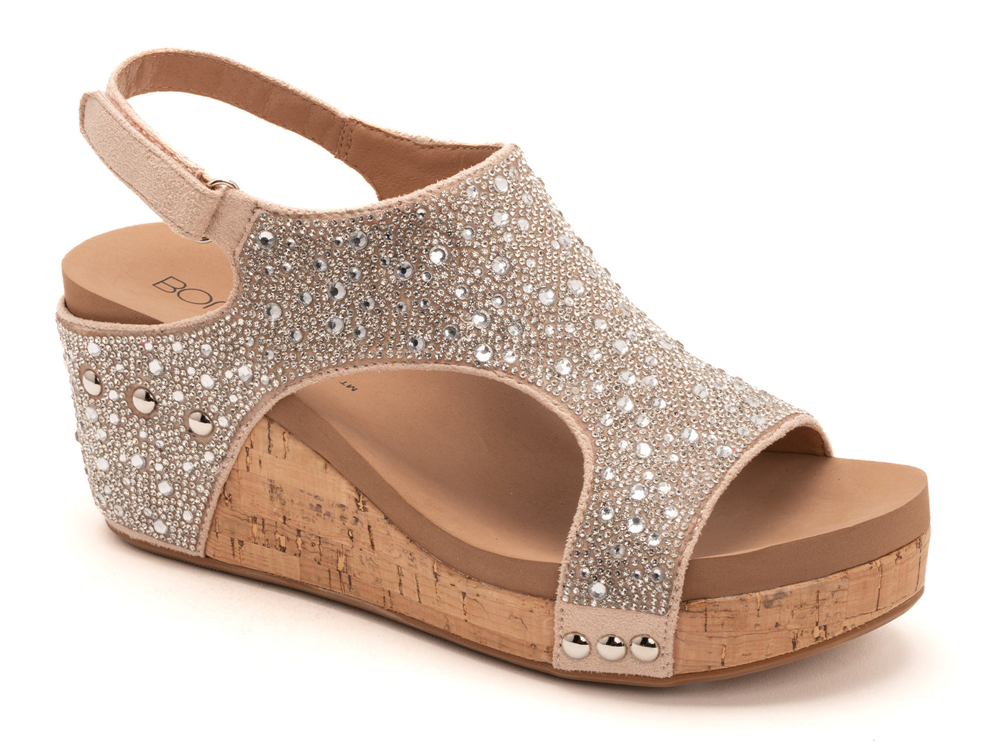 THE ASHLEY Clear & Irridescent Rhinestones Wedge by Corkys