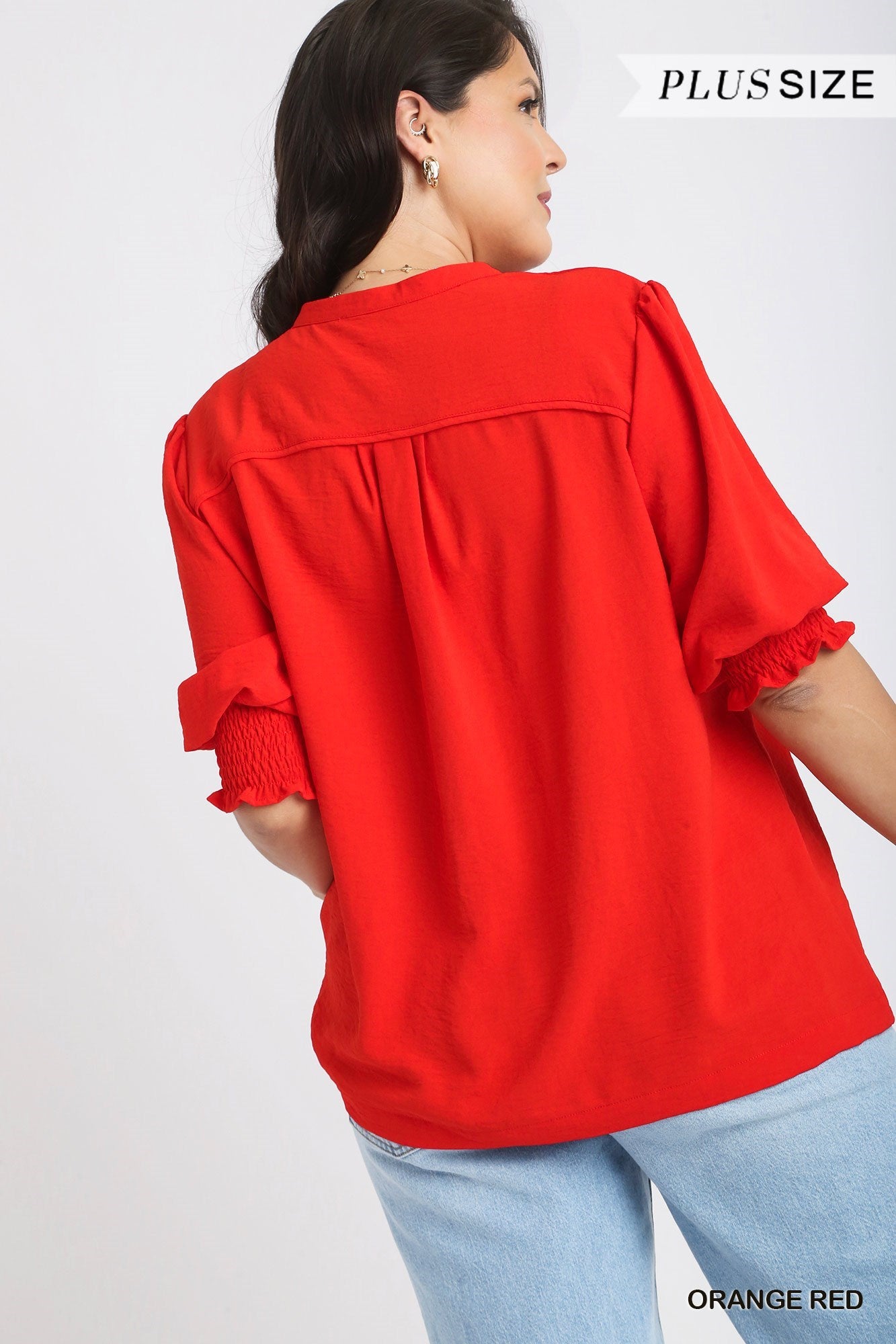 Haute Orange Red Blouse