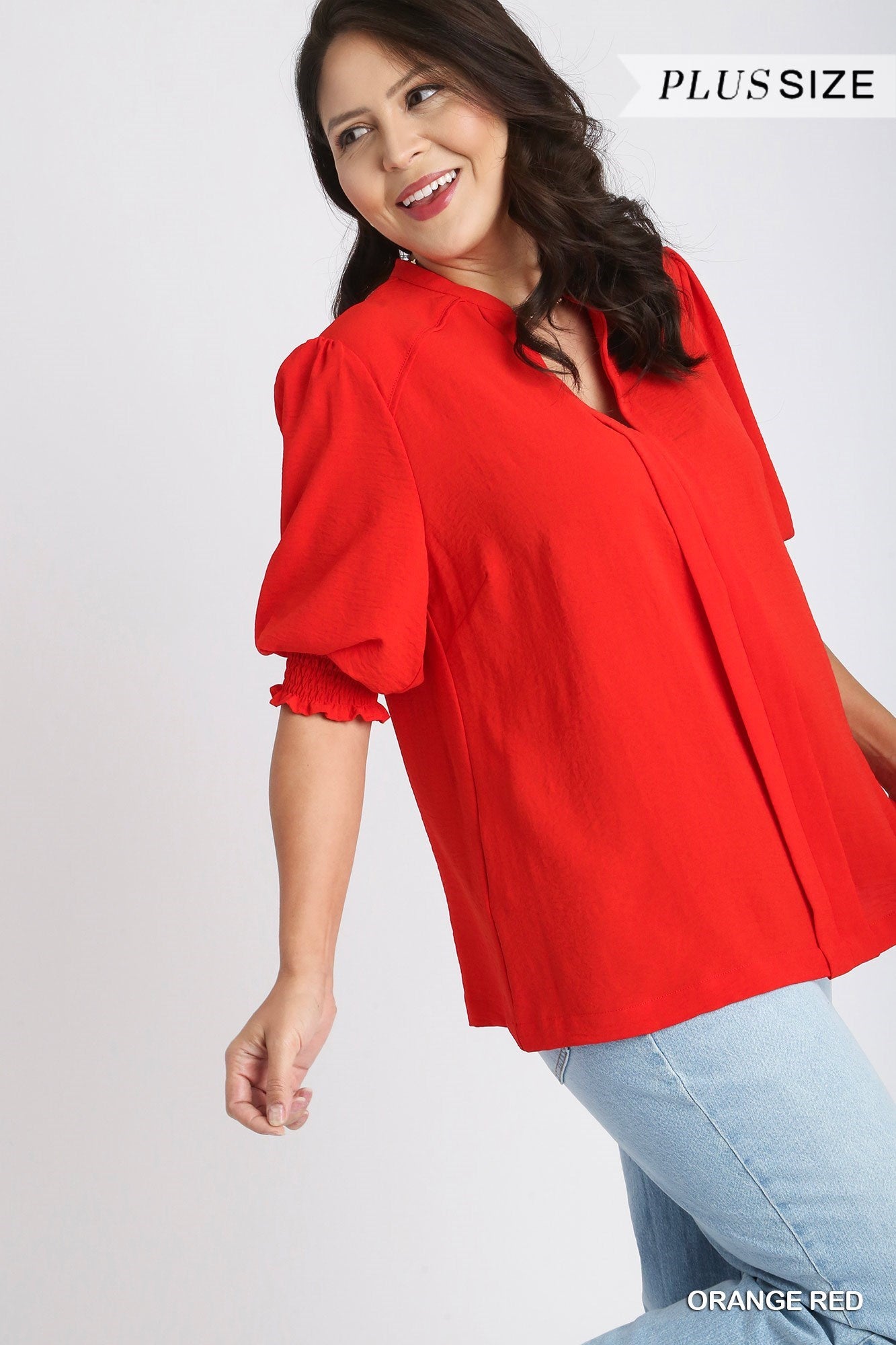 Haute Orange Red Blouse