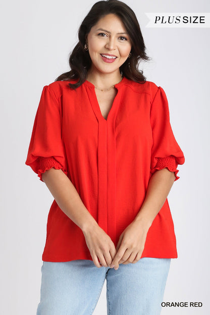 Haute Orange Red Blouse