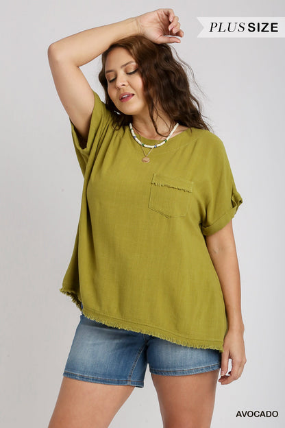 Artist Garden Avocado Blouse