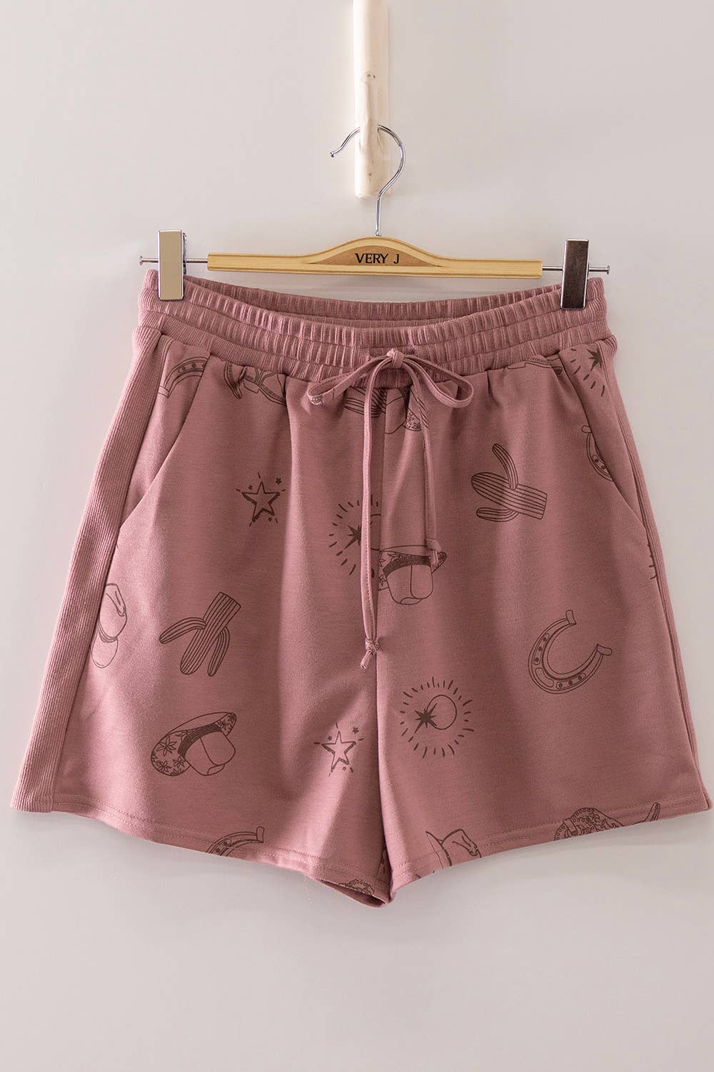 Western Print Lounge Set: MAUVE
