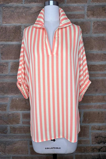 SLOAN STRIPED SUNKISSED BLOUSE