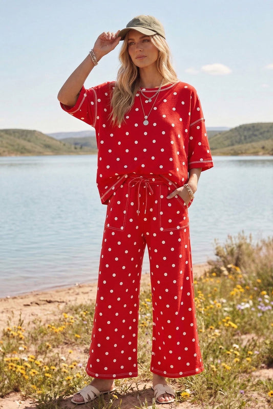 ❤️ Scuba Polka Dot Lounge Set ❤️