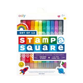 Stamp-A-Square Markers (Set of 12)