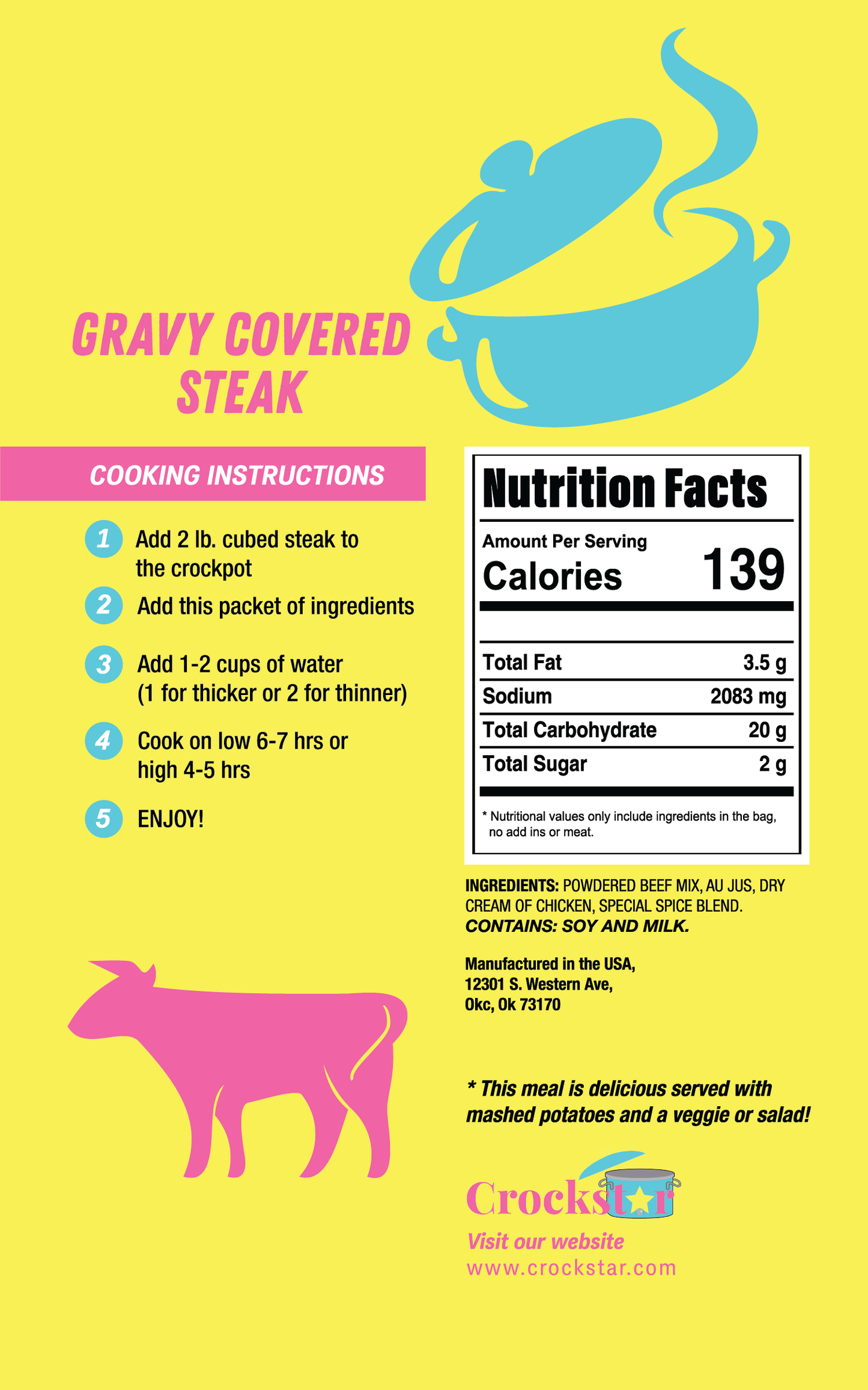 Gravy Covered Steak 