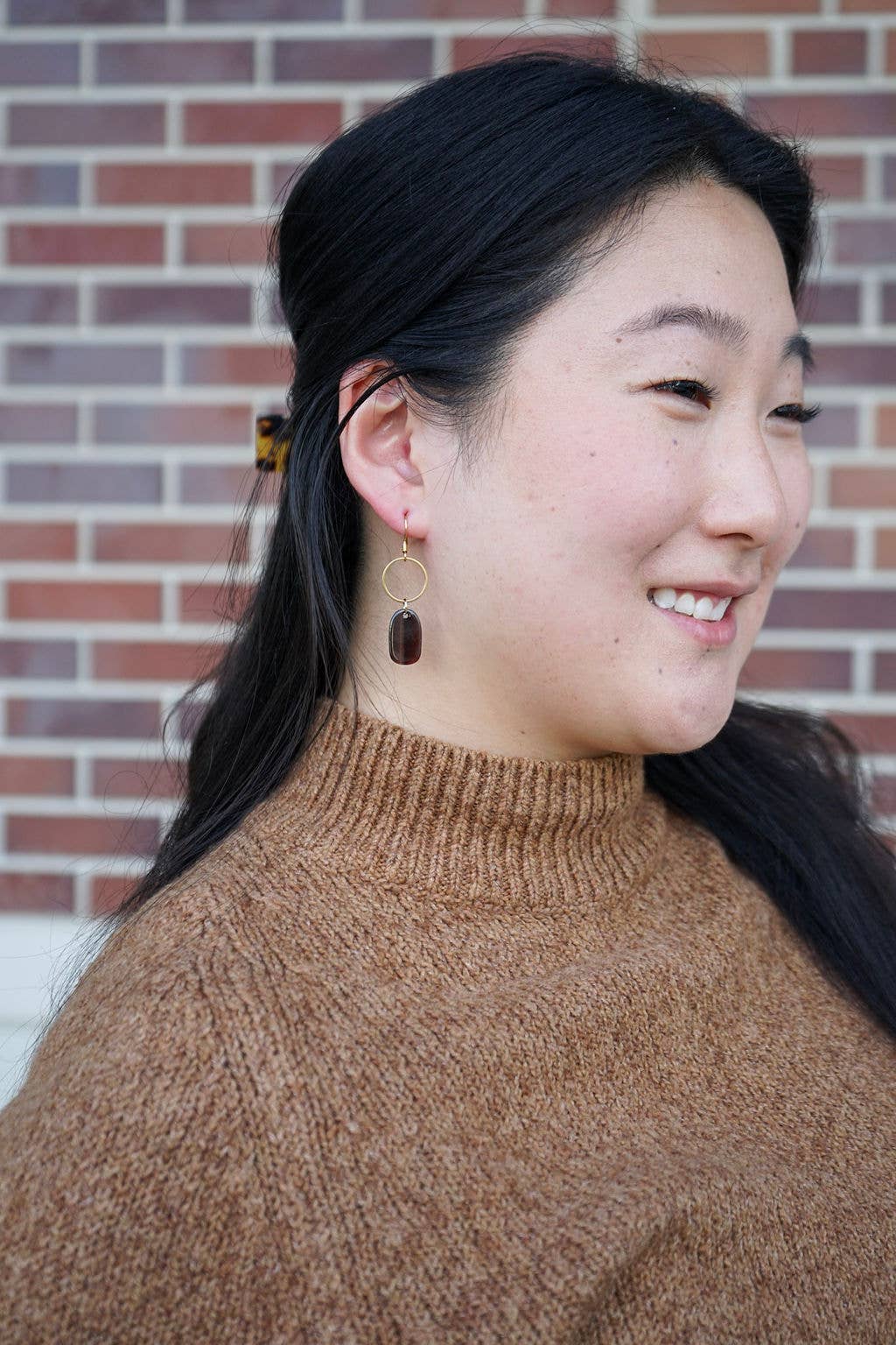 Emma Earrings - Mahogany