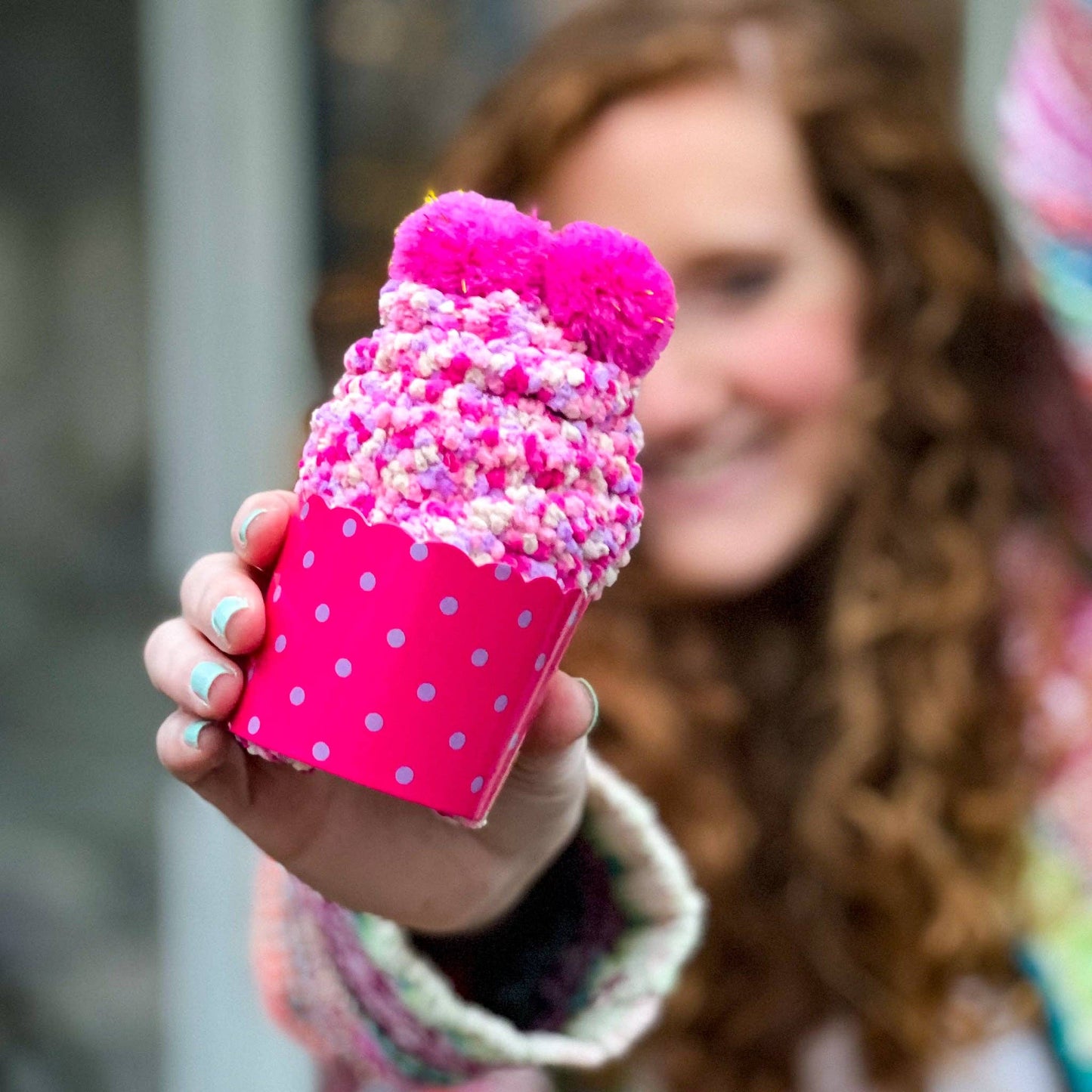 Cozy Cupcake Socks Red