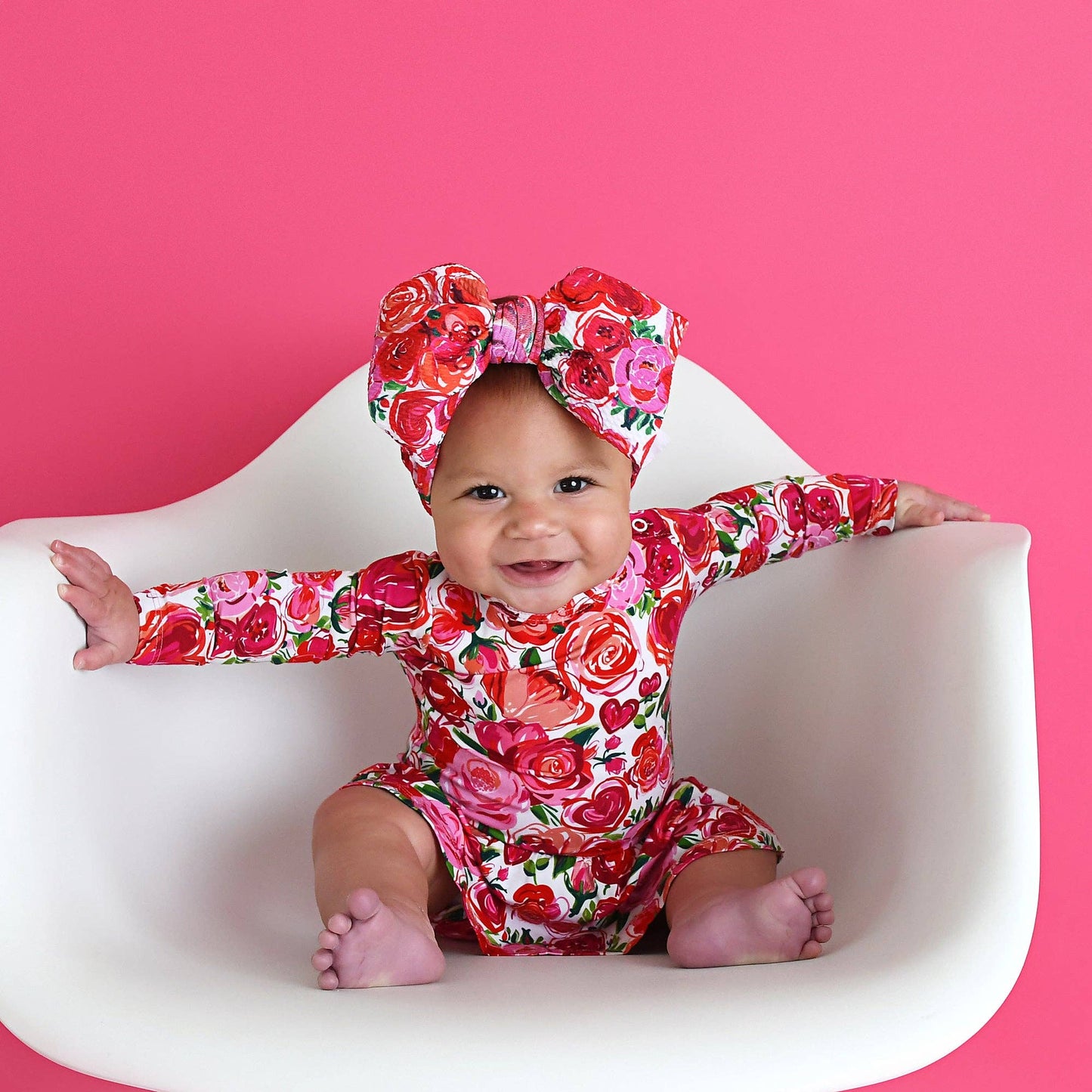 Rose Tutu Baby Dress Bamboo Outfit Valentines Day