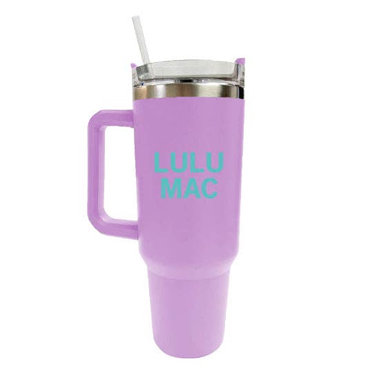 LULU MAC Tumbler Lavender with Mint Logo