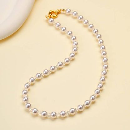Natural Stone Semi-Precious Glass Mixed Necklace | 40NK9659: E