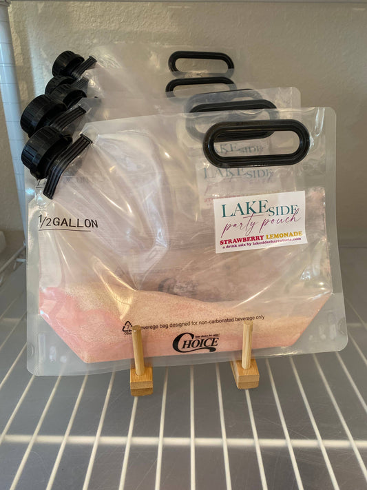 Strawberry Lemonade Cocktail Party Pouch Mix - 1/2 Gallon