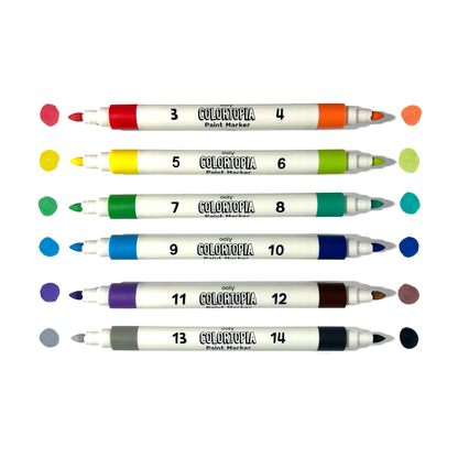 Colortopia Color by Number Paint Marker Kit - Epic Adventure