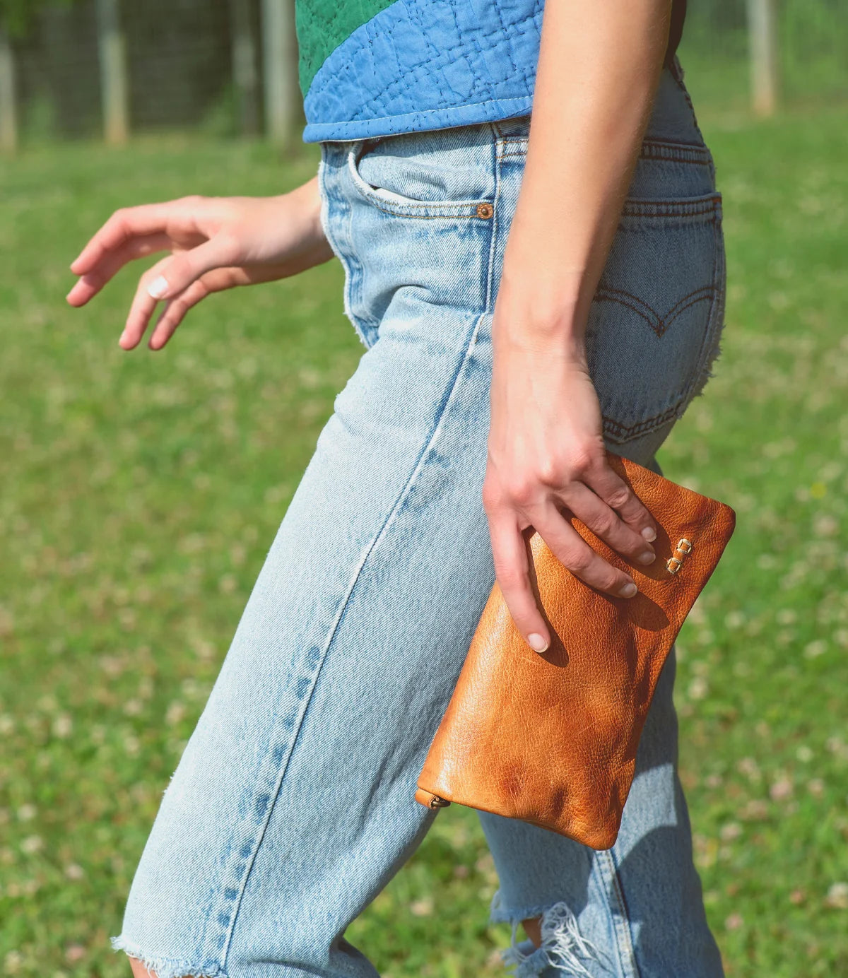 Bed|Stu Cadence Leather Crossbody Clutch