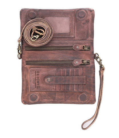 Bed|Stu Cadence Leather Crossbody Clutch