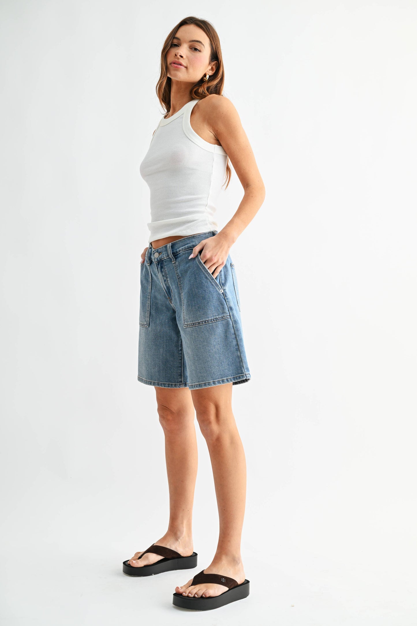 Denim Baggy Jort
