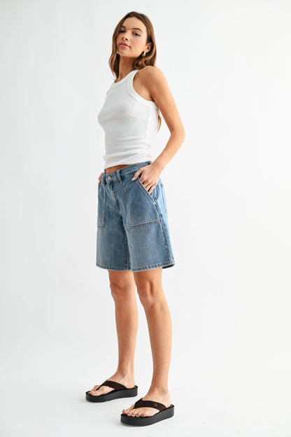 Denim Baggy Jort