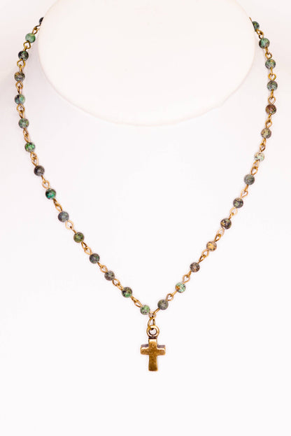 Phoebe Necklace Set in African Turquoise