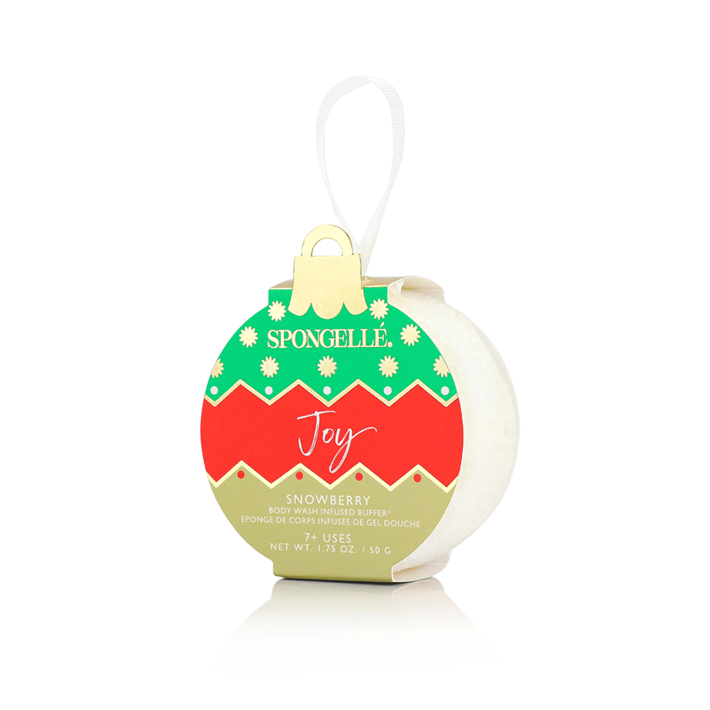 Holiday Ornament Body Wash Infused Buffer