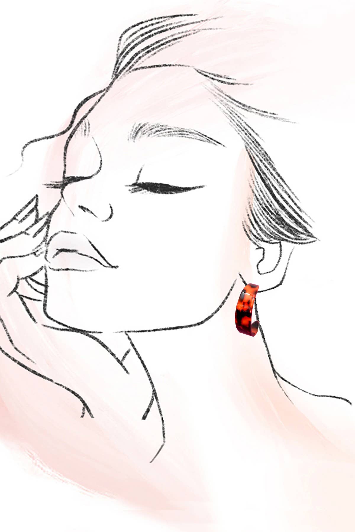MULTI CLASSIC ACRYLIC HOOP TRIO EARRINGS | 40E457: TRIO