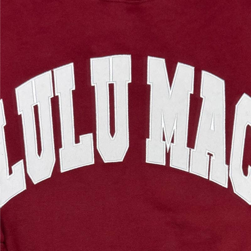 Lulu Mac LM-SW-1001-Maroon/White - Stitch