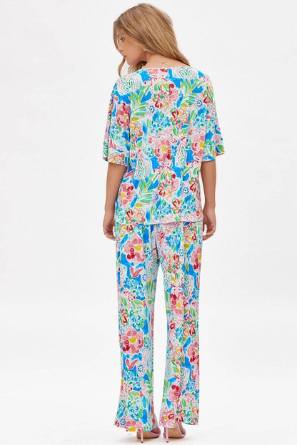 Lightweight Summer Printed Two-Piece Set