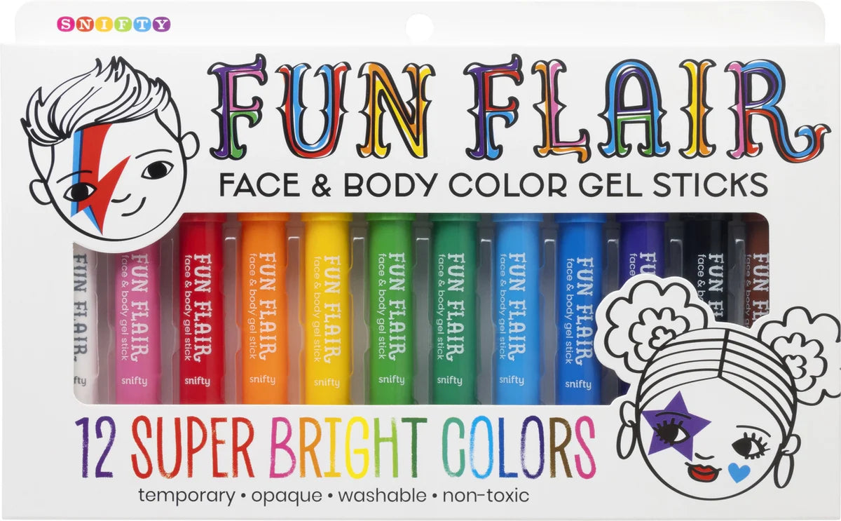 Fun Flair Face & Body Color Gel Sticks