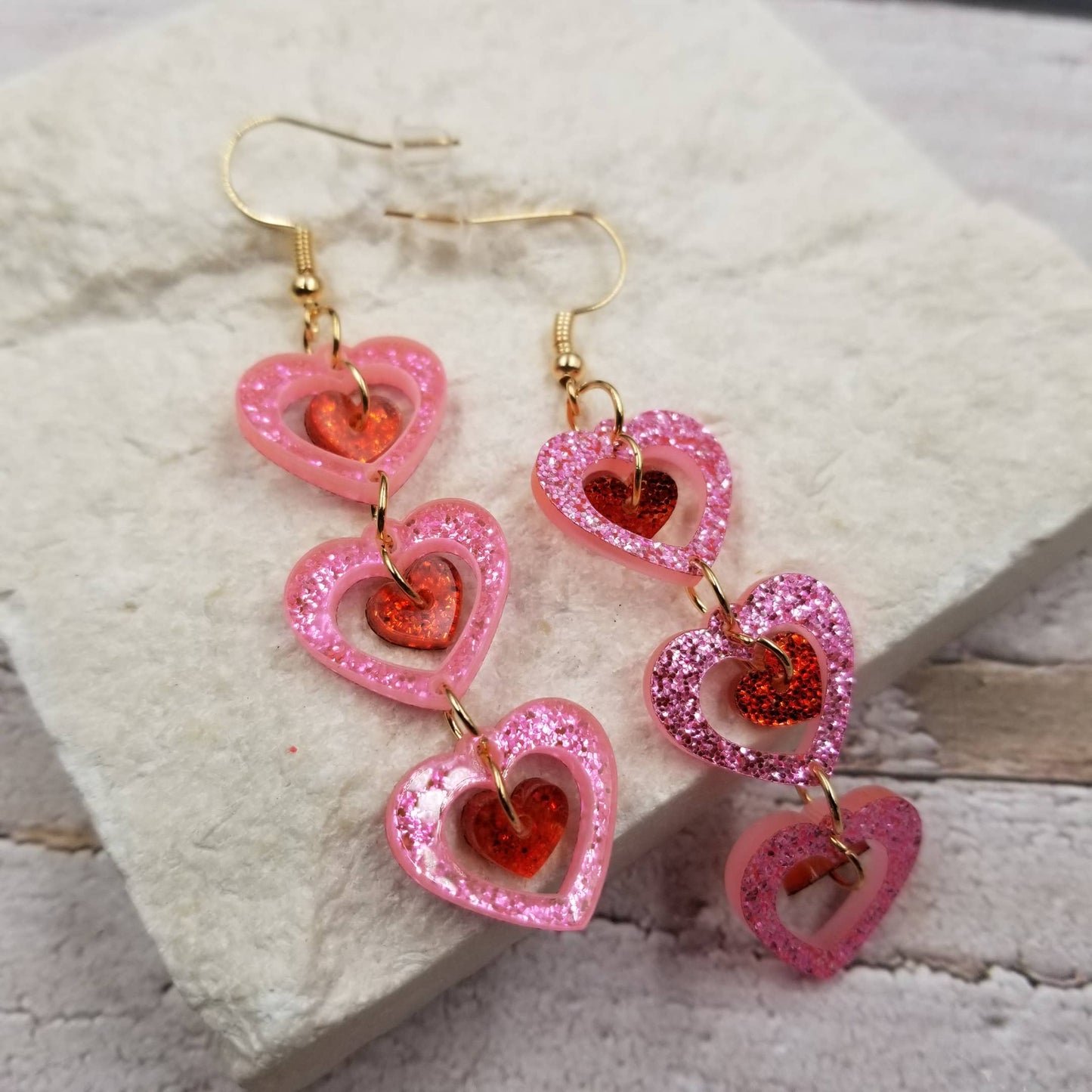 Heart To Heart Valentine's Day Earrings