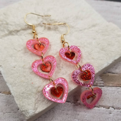 Heart To Heart Valentine's Day Earrings