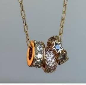 18K STAINLESS STEEL TARNISH FREE BARREL NECKLACE GOLD