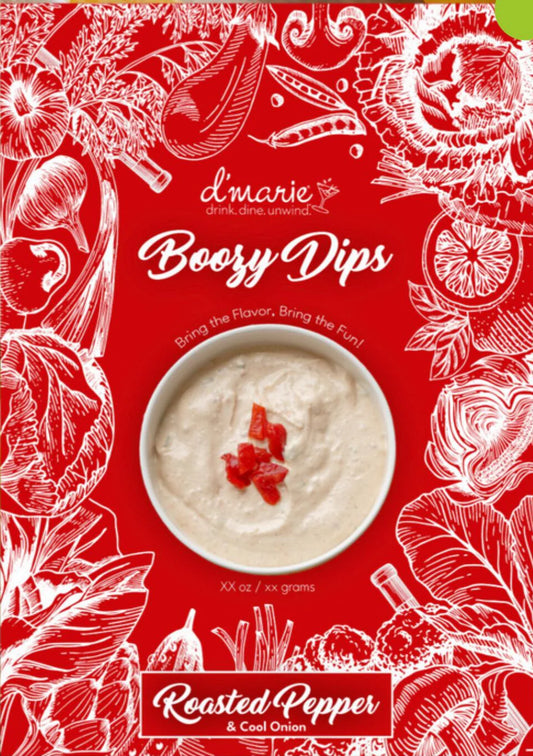 D'Marie 4oz Boozy Roasted Pepper Dip