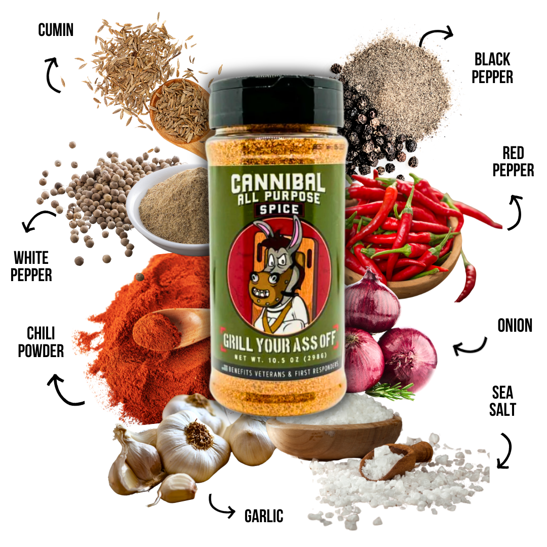 Cannibal All-Purpose Spice – Bold Flavor for Every Meal
: 12oz Bottle