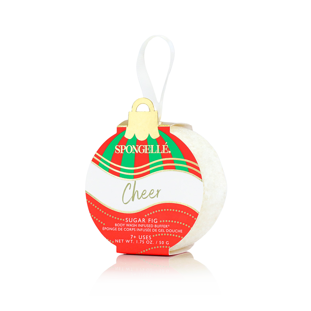 Holiday Ornament Body Wash Infused Buffer