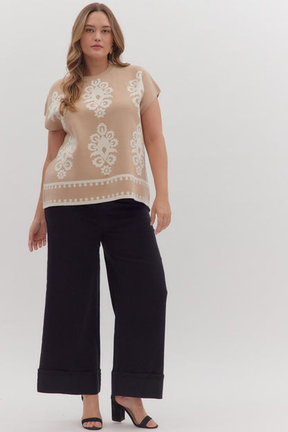Black Mid Rise Ankle Pant