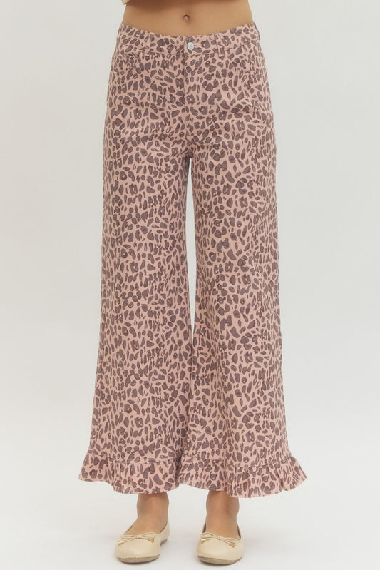 Pink Leopard Pants