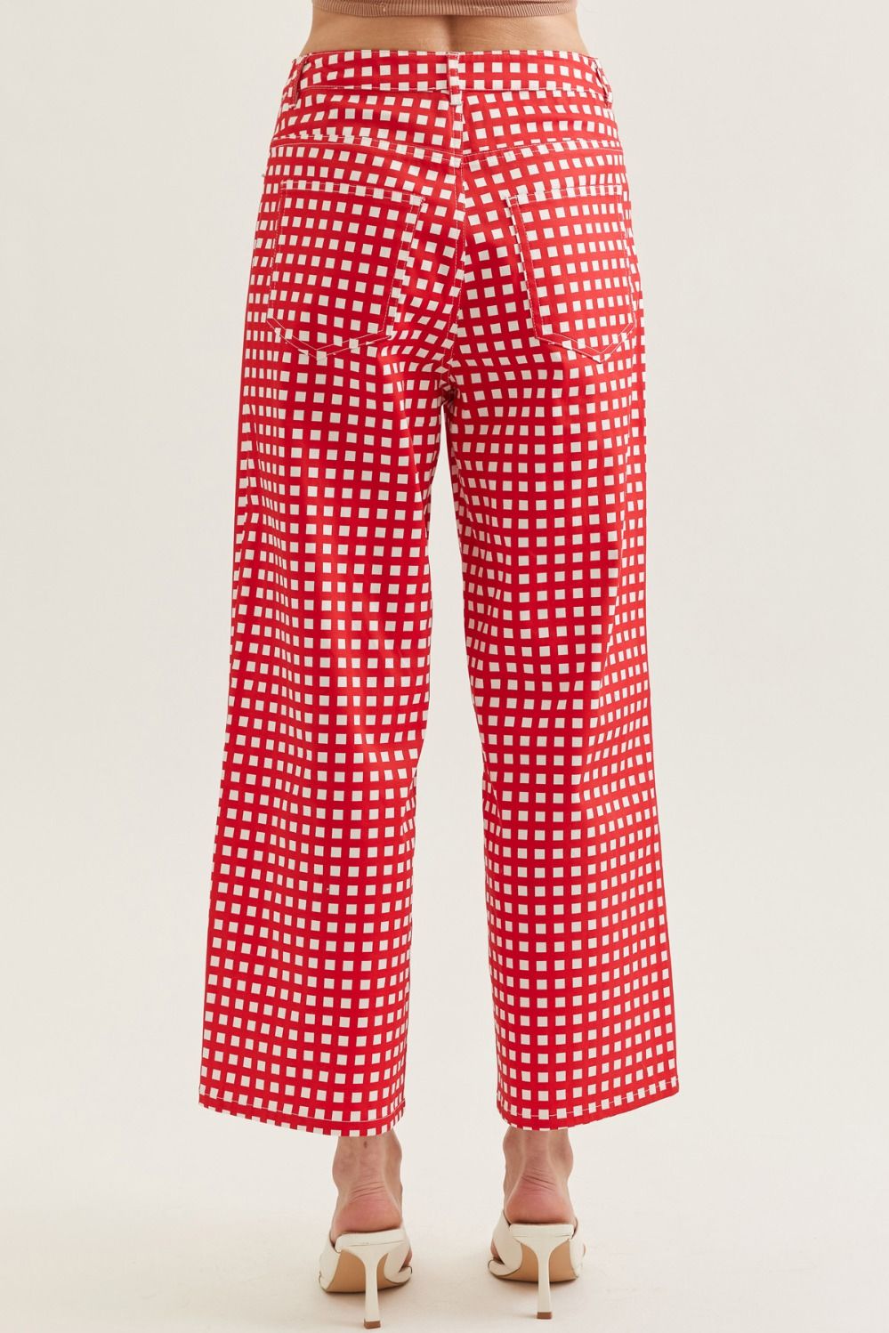 Red Checkered Entro Pants