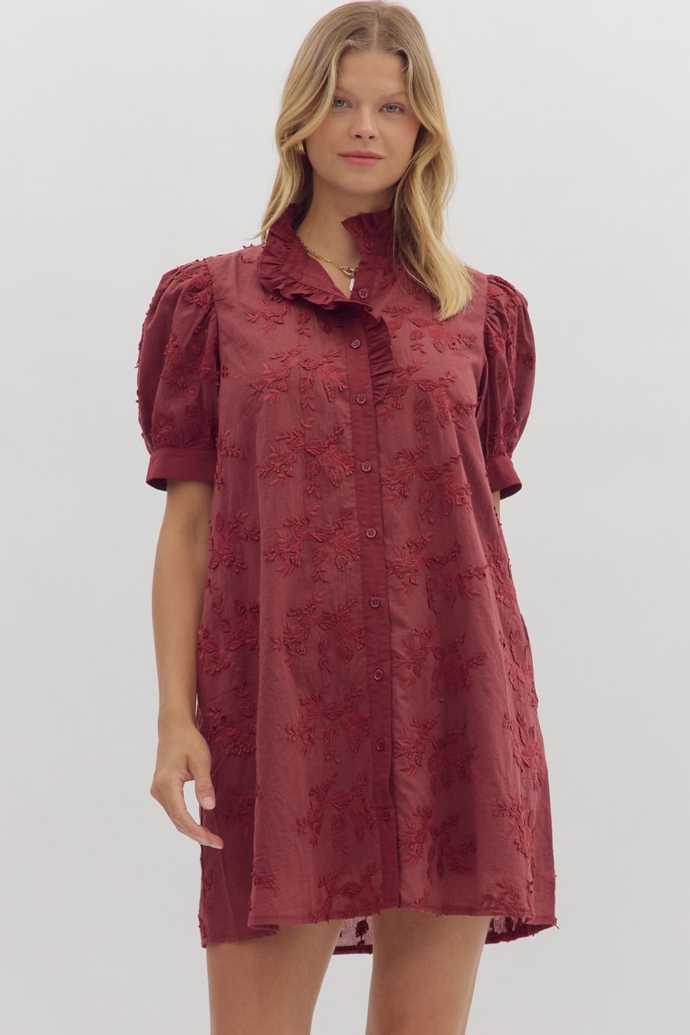 That Burgundy Dress
