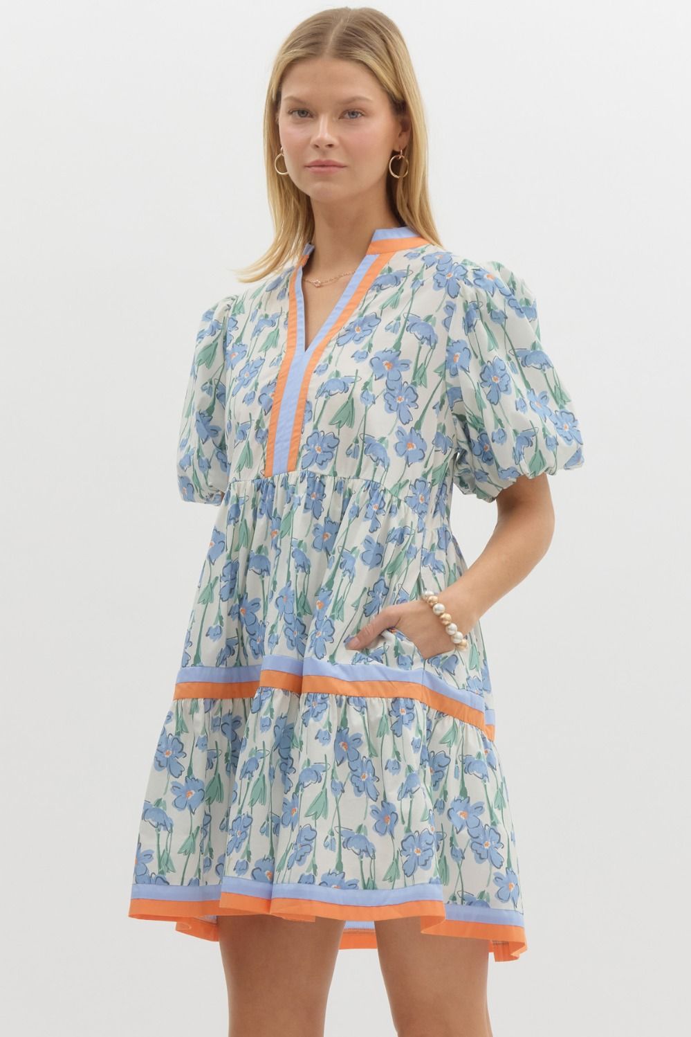 Blue Poppy Dress