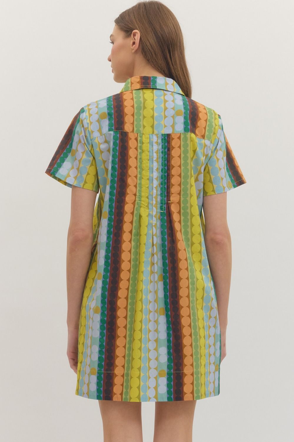 Geometric Green Entro Dress