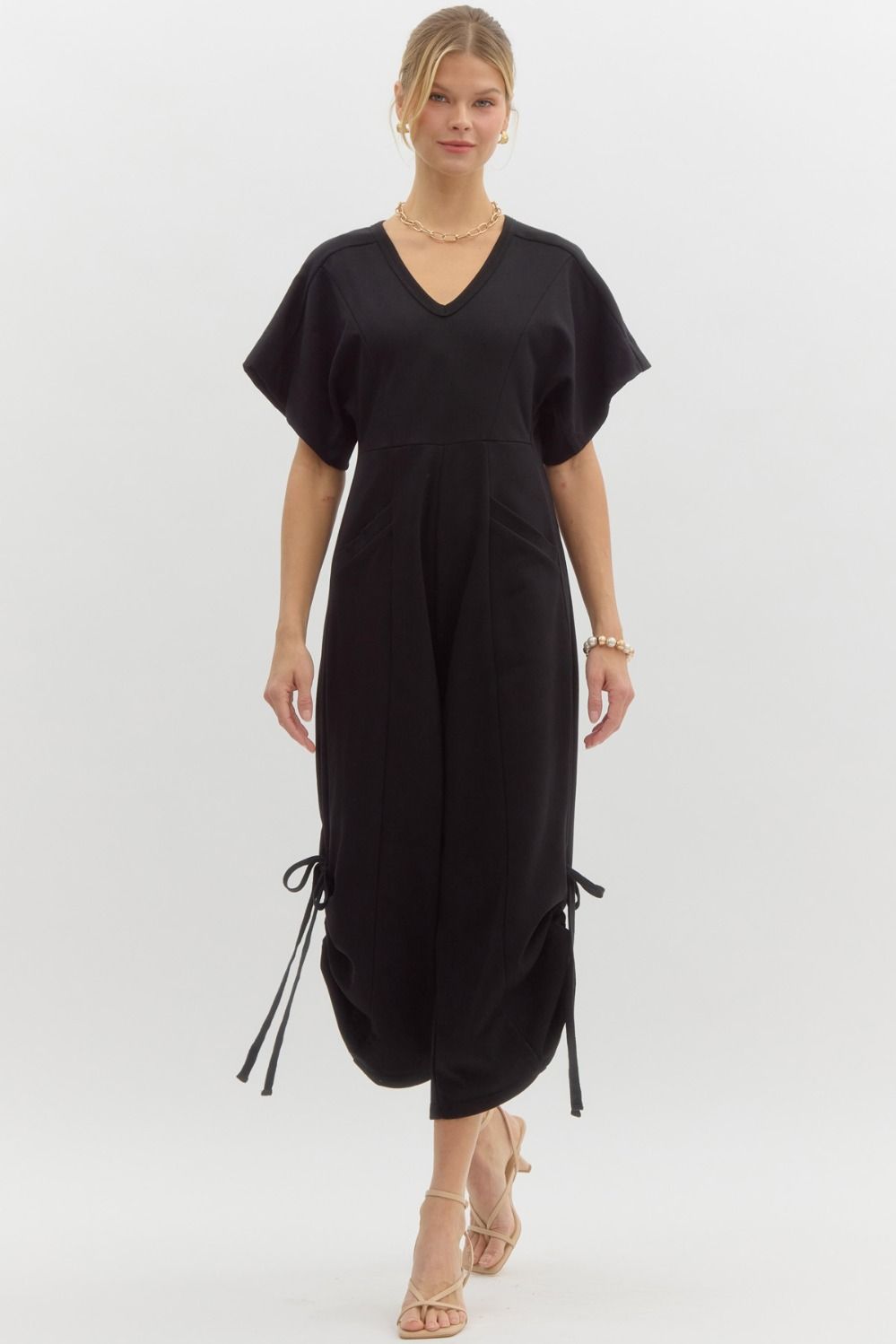 Black Playful Romper