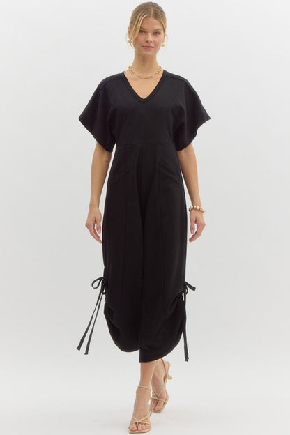 Black Playful Romper