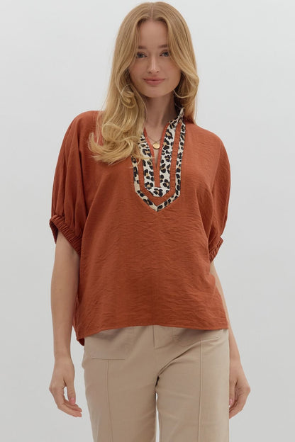 Rust Exotic Blouse
