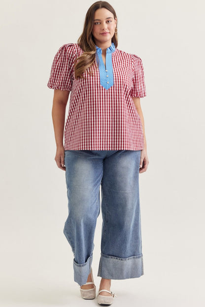 Days of Summer Red Blouse
